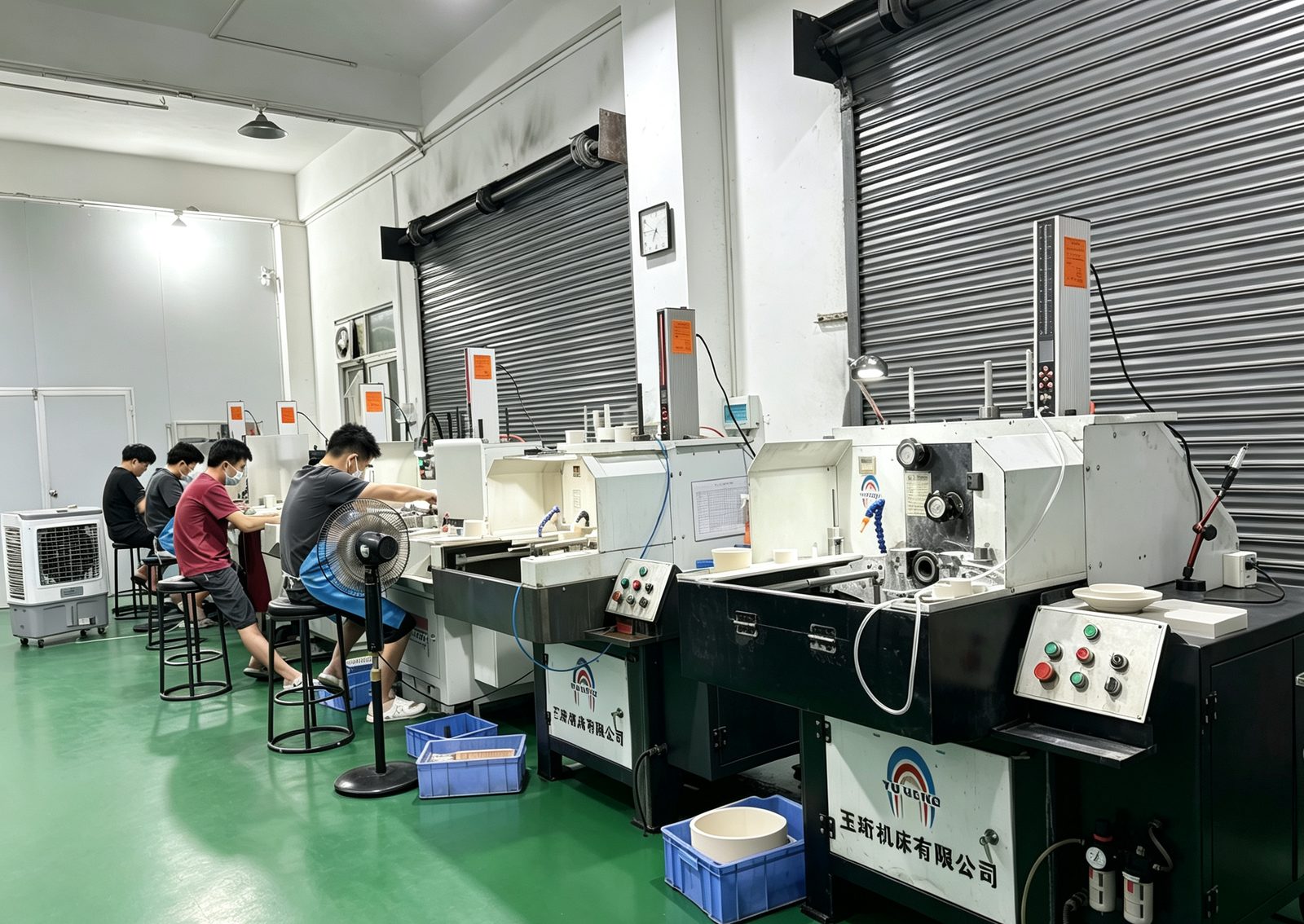 成陶生产车间与加工设备